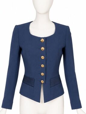 Sonia Rykiel Vintage Women’s Gold Button Blazer - size 36